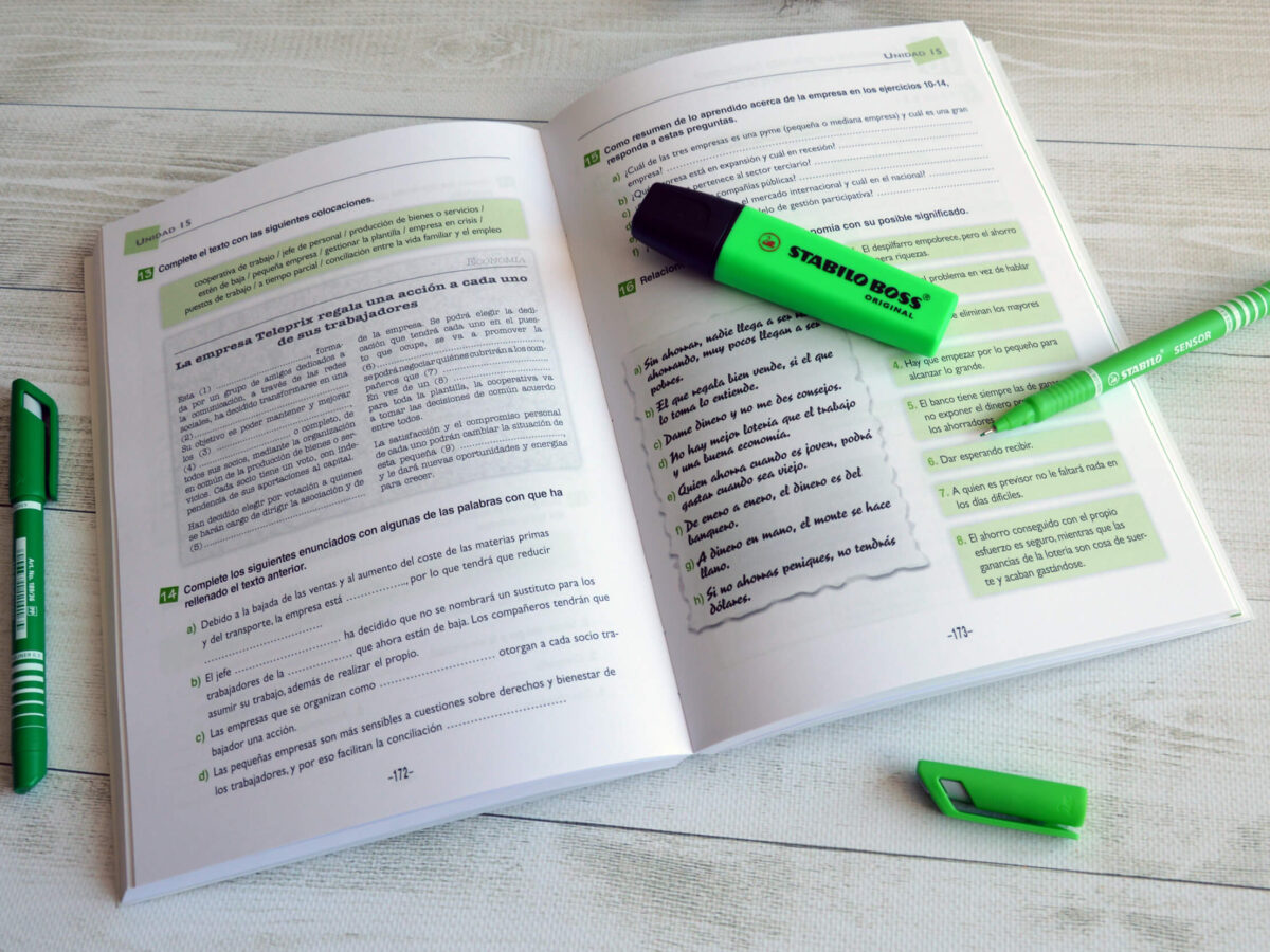 Libros para aprender vocabulario español. Niveles B1 y B2